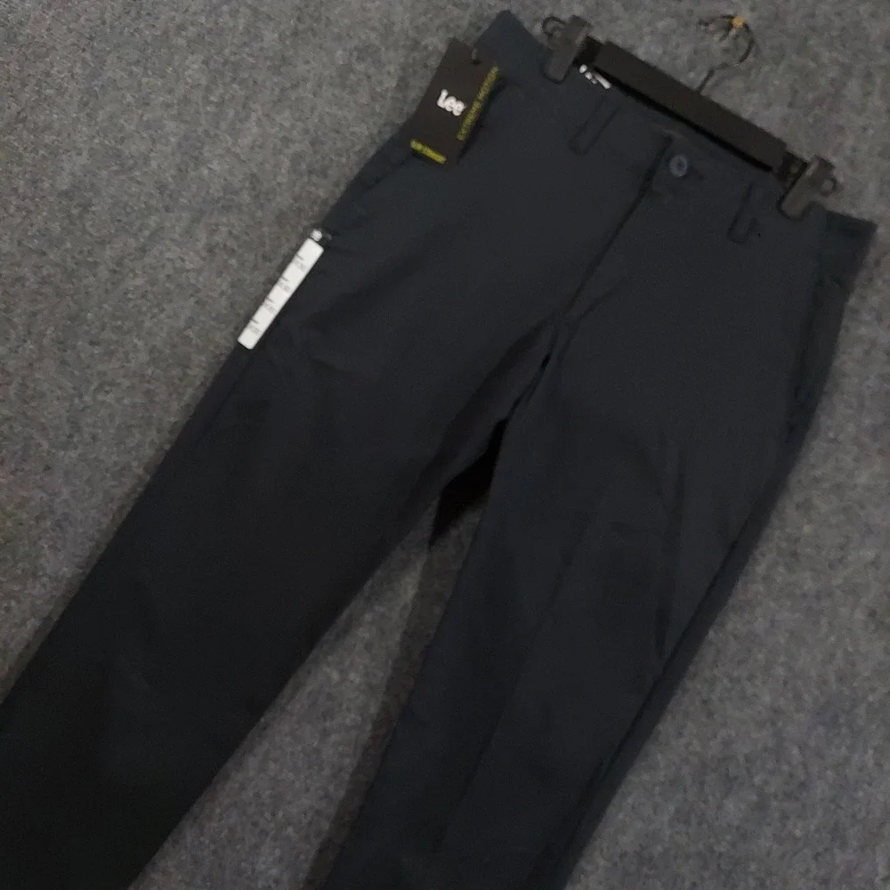 NEW Lee Pants Mens 30x30 Navy Extreme Motion Slim Straight Stretch Chino Casual